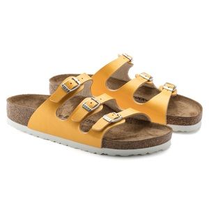 yellow florida birkenstocks !!